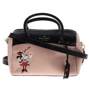 Disney x Kate Spade Bag Minnie Duffle Pink Black Leather Limited Edition